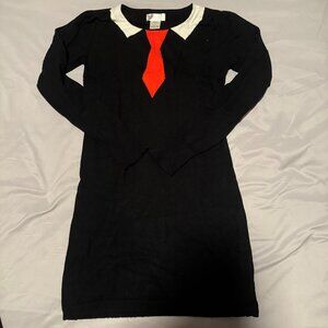 Freeway - black tie novelty dress - S